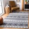 Safavieh 7 ft. 7 in. x 10 ft. Augustine 400 Rectangle Power Loomed RugBlack & Cream AGT445Z-8 - alternate 9